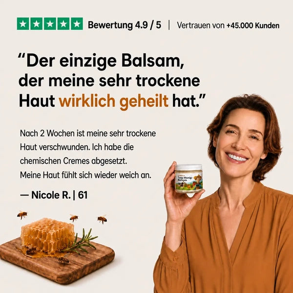Rindertalg- und Honigcreme