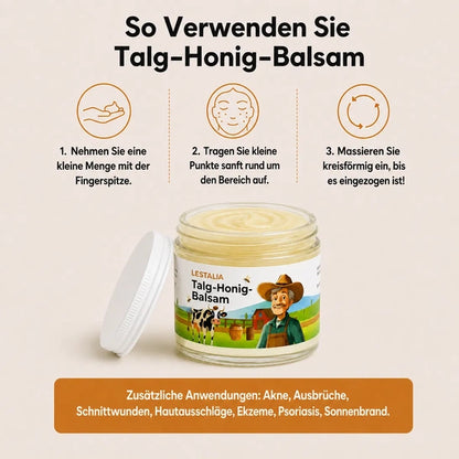Rindertalg- und Honigcreme